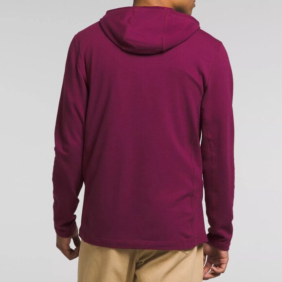 North Face Men's Lightweight Red Terry Hoodie NWT - Picture 3 of 4